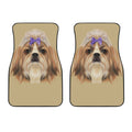 Shih Tzu Portrait Print Front Car Floor Mats