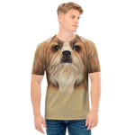 Shih Tzu Portrait Print Men's T-Shirt