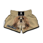 Shih Tzu Portrait Print Muay Thai Boxing Shorts