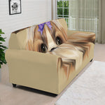Shih Tzu Portrait Print Sofa Cover