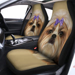Shih Tzu Portrait Print Universal Fit Car Seat Covers