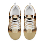 Shih Tzu Portrait Print White Sneakers