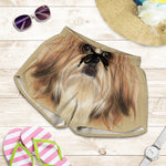 Shih Tzu Portrait Print Women's Shorts