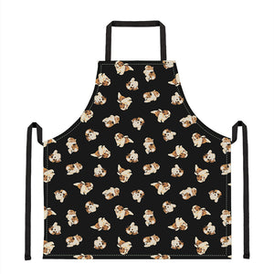 Shih Tzu Puppy Pattern Print Apron