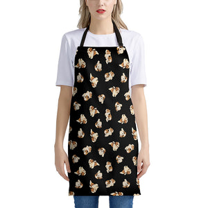 Shih Tzu Puppy Pattern Print Apron