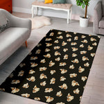 Shih Tzu Puppy Pattern Print Area Rug
