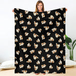 Shih Tzu Puppy Pattern Print Blanket