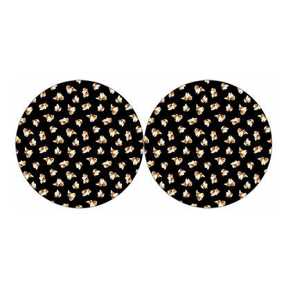 Shih Tzu Puppy Pattern Print Car Coasters