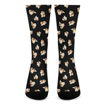 Shih Tzu Puppy Pattern Print Crew Socks