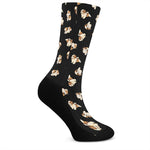 Shih Tzu Puppy Pattern Print Crew Socks