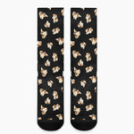 Shih Tzu Puppy Pattern Print Crew Socks