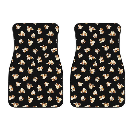 Shih Tzu Puppy Pattern Print Front Car Floor Mats