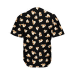 Shih Tzu Puppy Pattern Print Men's Baseball Jersey