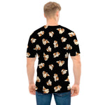 Shih Tzu Puppy Pattern Print Men's T-Shirt