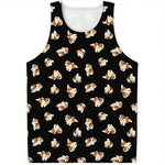 Shih Tzu Puppy Pattern Print Men's Tank Top