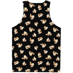 Shih Tzu Puppy Pattern Print Men's Tank Top