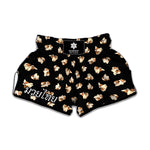 Shih Tzu Puppy Pattern Print Muay Thai Boxing Shorts