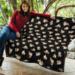 Shih Tzu Puppy Pattern Print Quilt