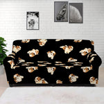 Shih Tzu Puppy Pattern Print Sofa Cover