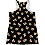 Shih Tzu Puppy Pattern Print Women's Racerback Tank Top