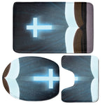 Shining Holy Bible Print 3 Piece Bath Mat Set