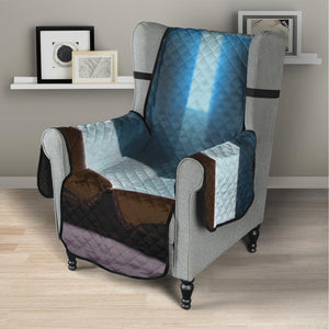 Shining Holy Bible Print Armchair Protector