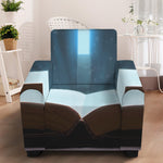 Shining Holy Bible Print Armchair Slipcover