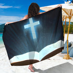 Shining Holy Bible Print Beach Sarong Wrap