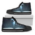 Shining Holy Bible Print Black High Top Sneakers