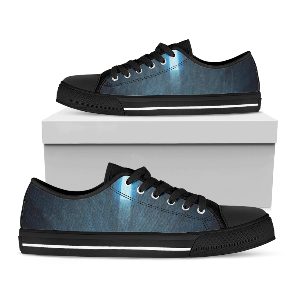 Shining Holy Bible Print Black Low Top Shoes