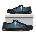 Shining Holy Bible Print Black Low Top Sneakers