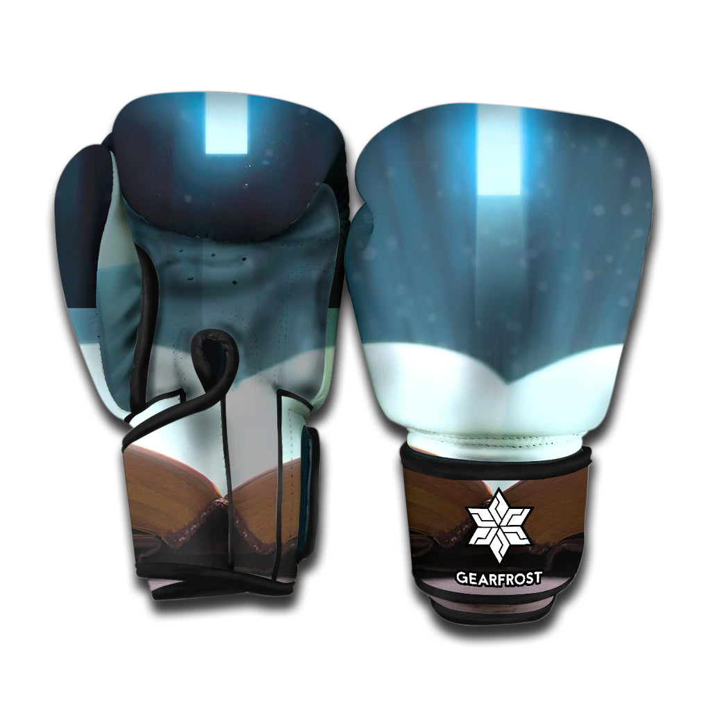 Shining Holy Bible Print Boxing Gloves