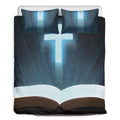 Shining Holy Bible Print Duvet Cover Bedding Set