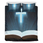 Shining Holy Bible Print Duvet Cover Bedding Set