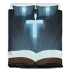 Shining Holy Bible Print Duvet Cover Bedding Set