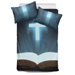 Shining Holy Bible Print Duvet Cover Bedding Set