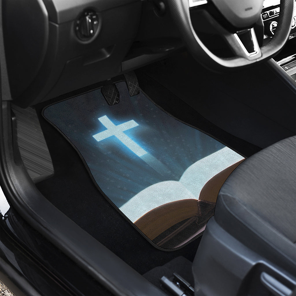 Shining Holy Bible Print Front and Back Car Floor Mats