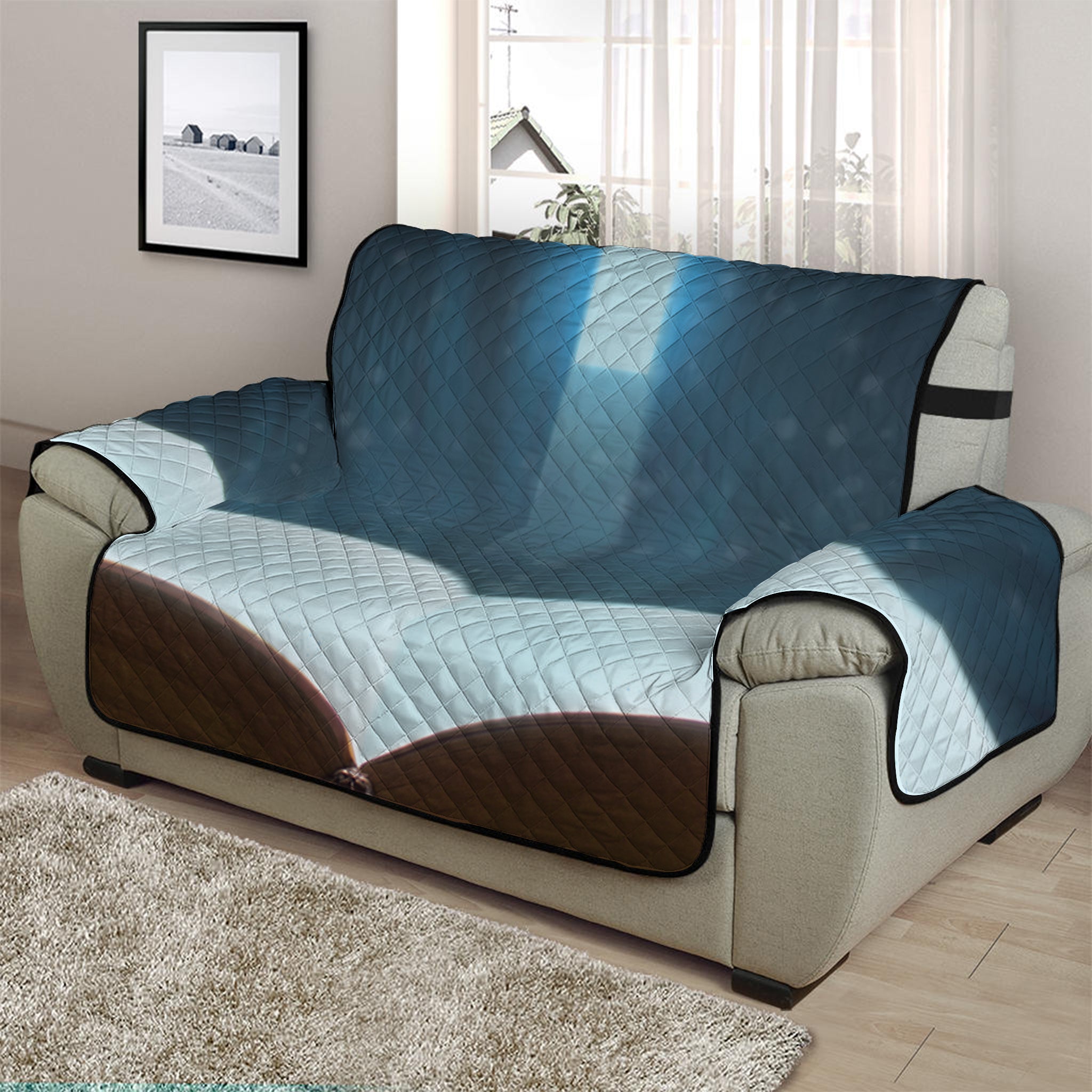 Shining Holy Bible Print Half Sofa Protector