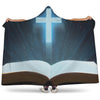 Shining Holy Bible Print Hooded Blanket