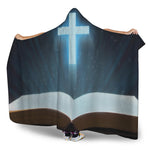 Shining Holy Bible Print Hooded Blanket