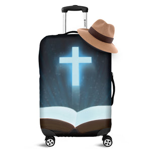 Shining Holy Bible Print Luggage Cover