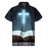 Shining Holy Bible Print Men's Short Sleeve Shirt