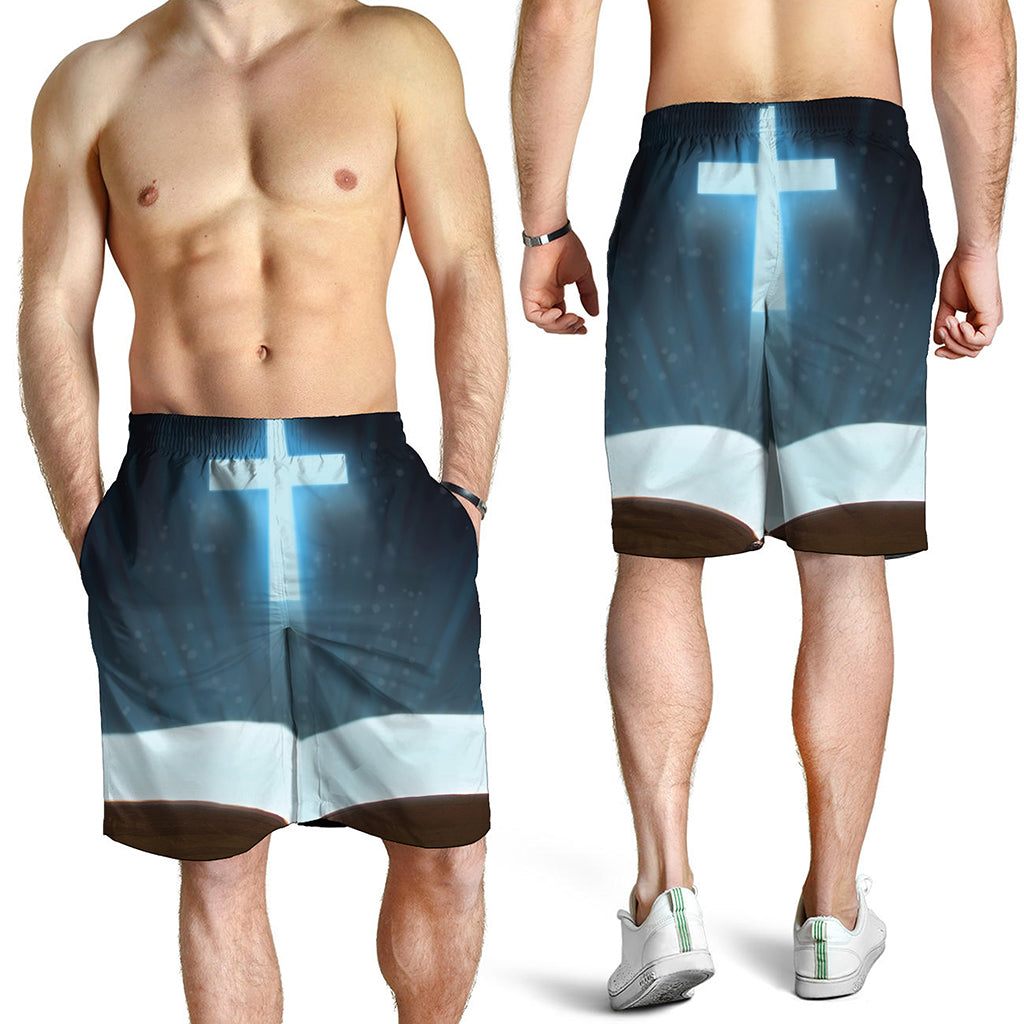 Shining Holy Bible Print Men's Shorts