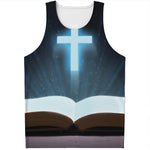 Shining Holy Bible Print Men's Tank Top