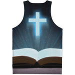 Shining Holy Bible Print Men's Tank Top