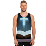 Shining Holy Bible Print Men's Tank Top