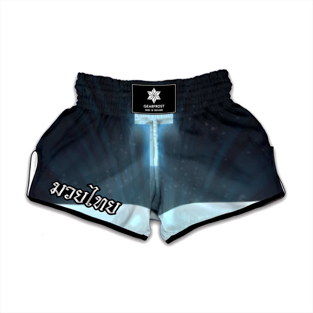 Shining Holy Bible Print Muay Thai Boxing Shorts