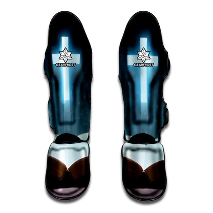 Shining Holy Bible Print Muay Thai Shin Guard
