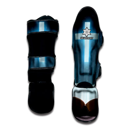 Shining Holy Bible Print Muay Thai Shin Guard