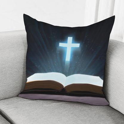 Shining Holy Bible Print Pillow Cover
